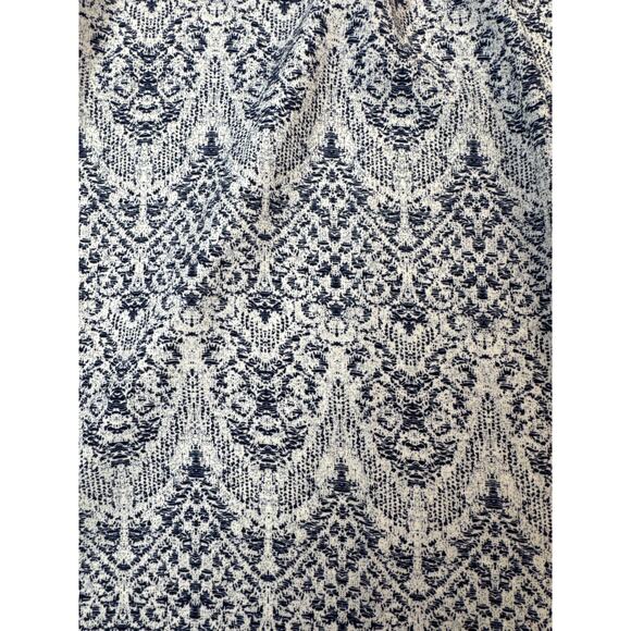 Paper Crane Kimono Cardigan Topper Ikat Print Blue White Size Medium - Picture 4 of 8